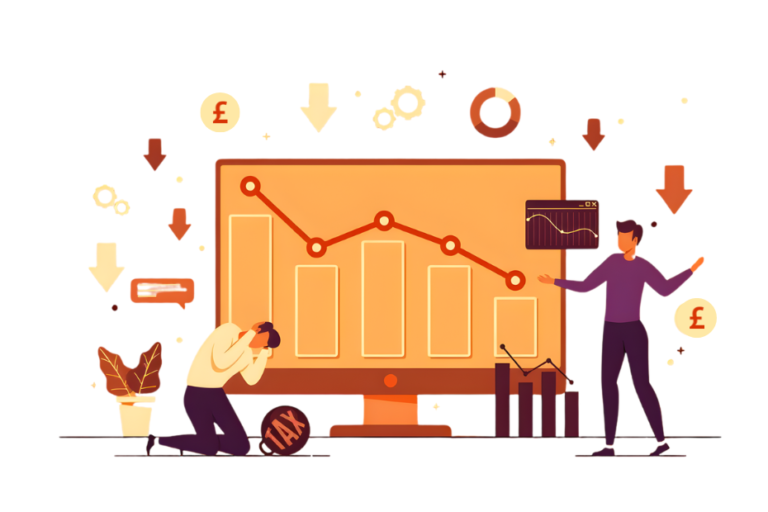 Declining financial dashboard highlighting the need for smarter automation